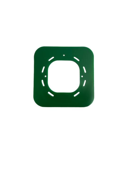 Large Ring - Plastic with holes - Green - Square - [1-1-A1-8]